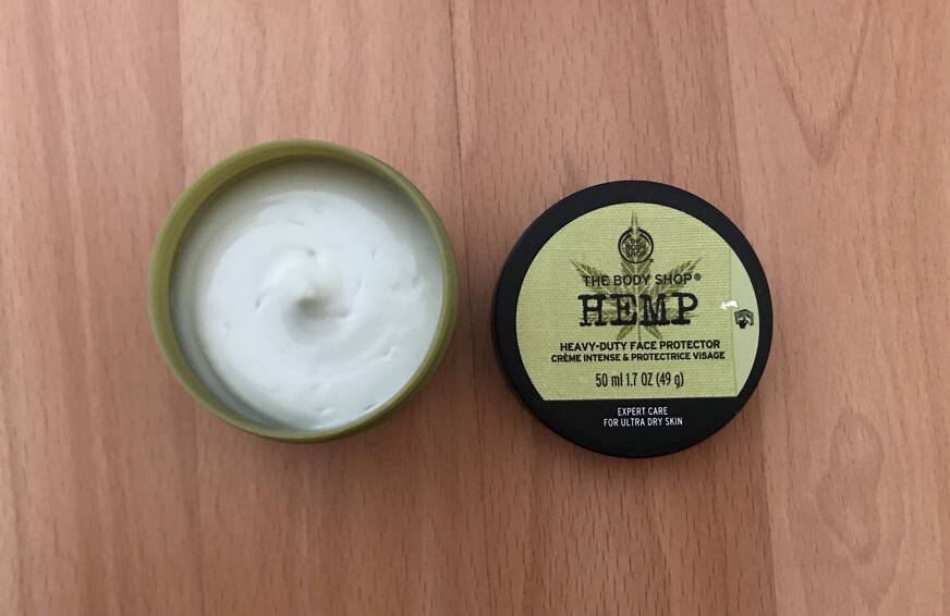 creme protectrice visage chanvre the body shop